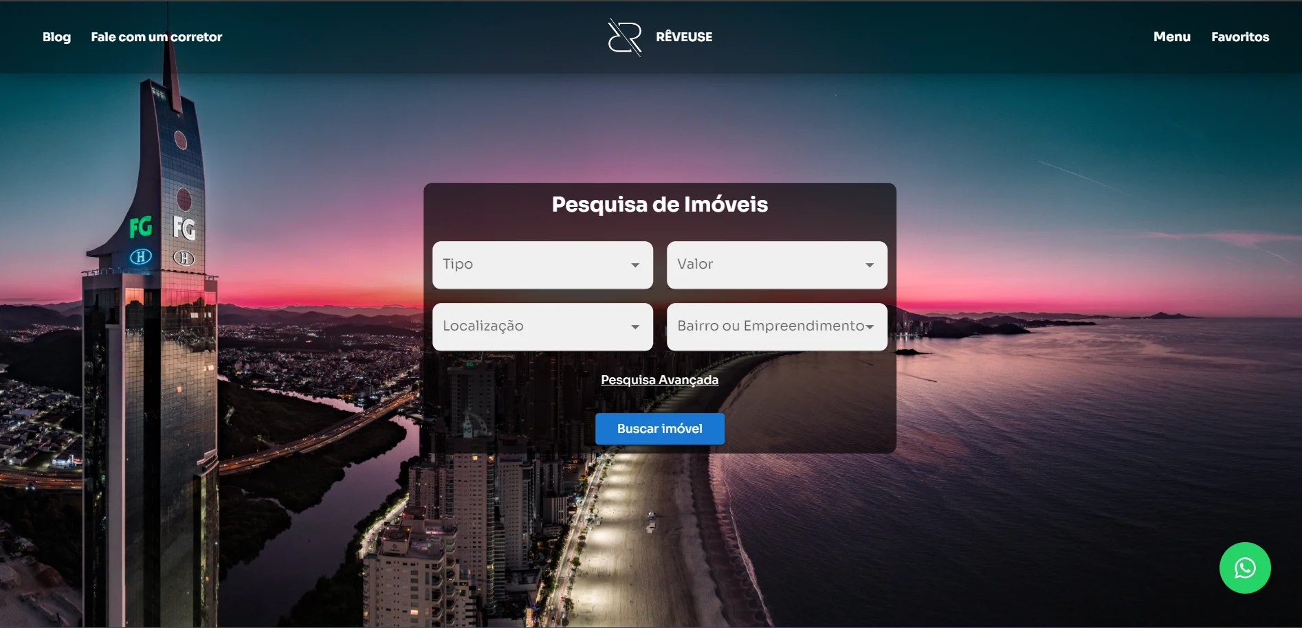 Site para Imobiliária